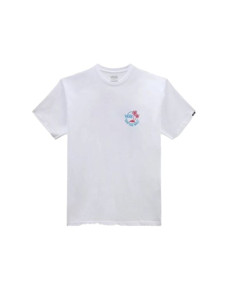 T-shirt à manches courtes homme Vans Classic Mini Dual Palm Blanc