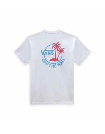 Maglia a Maniche Corte Uomo Vans Classic Mini Dual Palm Bianco