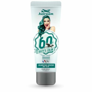 Semi-permanent Farve Hairgum Sixty's Color Smaragdgrøn (60 ml)
