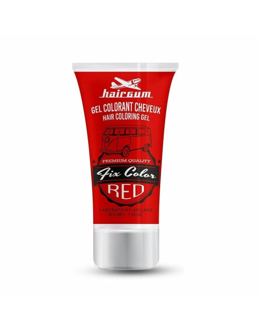 Non-permanent Colour Hairgum Fix Color Red Styling Gel (30 ml)