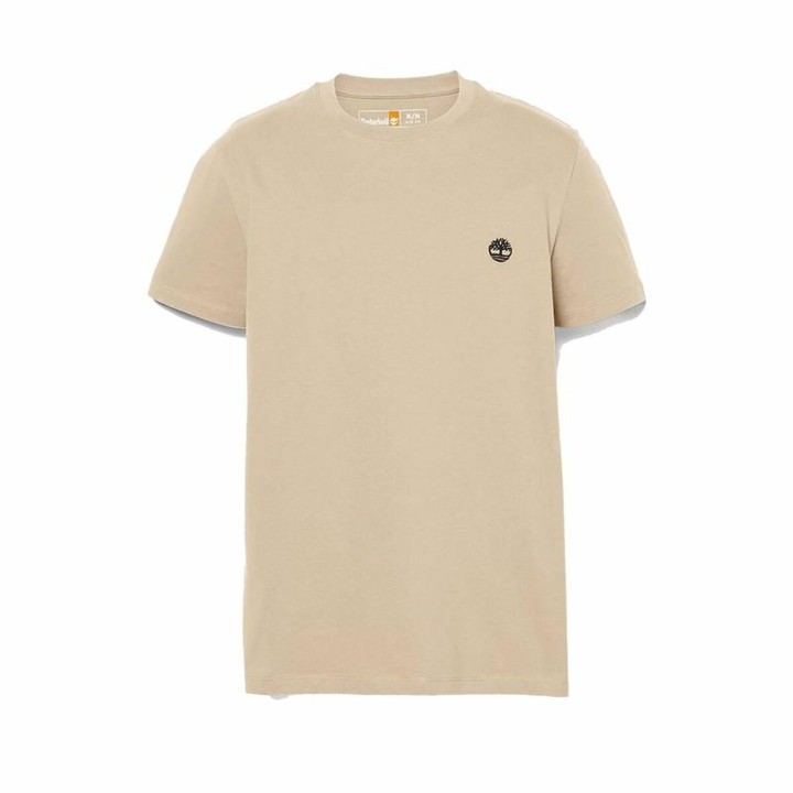 Maglia a Maniche Corte Uomo Timberland Beige