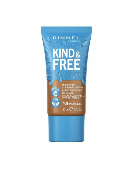 Cremige Make-up Grundierung Rimmel London Kind & Free 400-natural beige (30 ml)