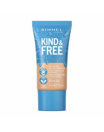 Base de Maquillaje Cremosa Rimmel London Kind & Free 10-rose ivory (30 ml)