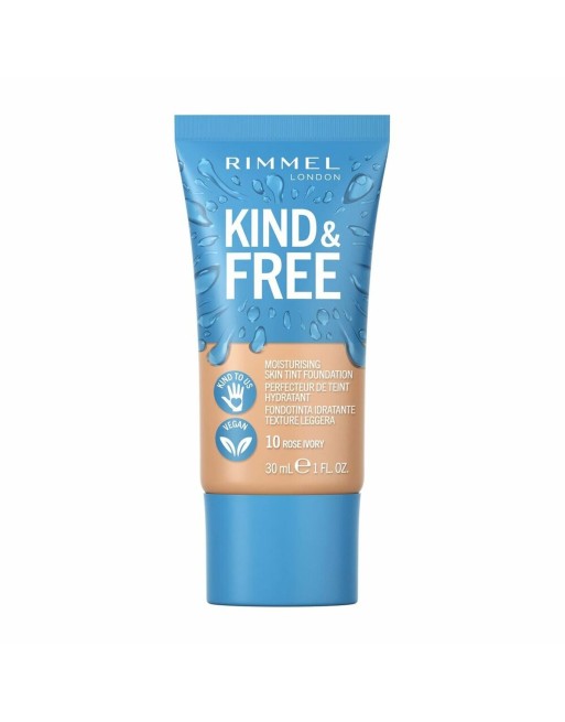 Base Cremosa per il Trucco Rimmel London Kind & Free 10-rose ivory (30 ml)