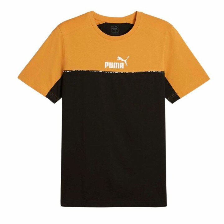 Men’s Short Sleeve T-Shirt Puma Essentials Block X Tape