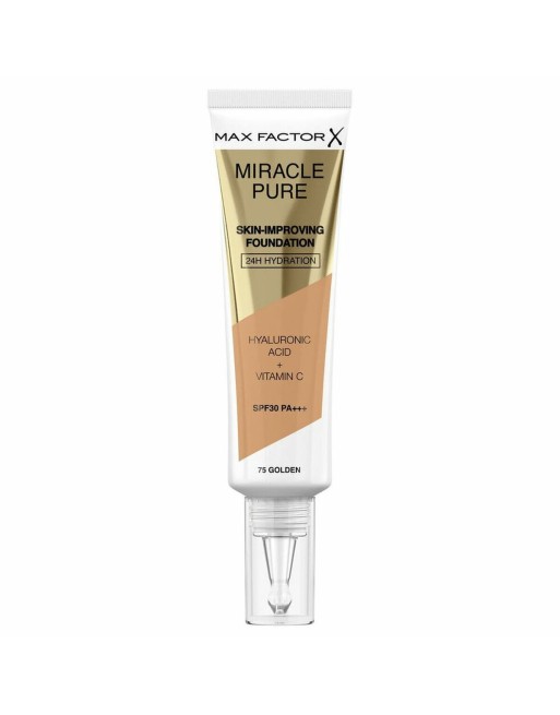 Liquid Make Up Base Max Factor Miracle Pure 75-golden SPF 30 (30 ml)