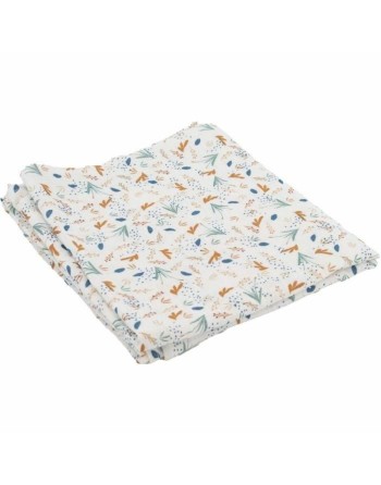 Mussola Domiva BY THE WATER Bianco 100 x 100 cm