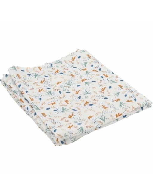 musselin Domiva BY THE WATER Hvid 100 x 100 cm