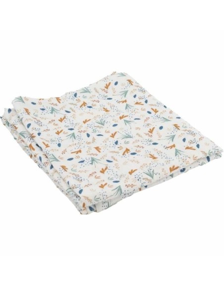 Mousseline Domiva BY THE WATER Blanc 100 x 100 cm