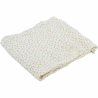 musselin Domiva Polka dots Hvid 100 x 100 cm