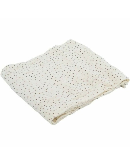 musselin Domiva Polka dots Hvid 100 x 100 cm