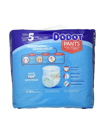 Couches jetables Dodot Dodot Pants Taille 5 12-17 kg 30 Unités
