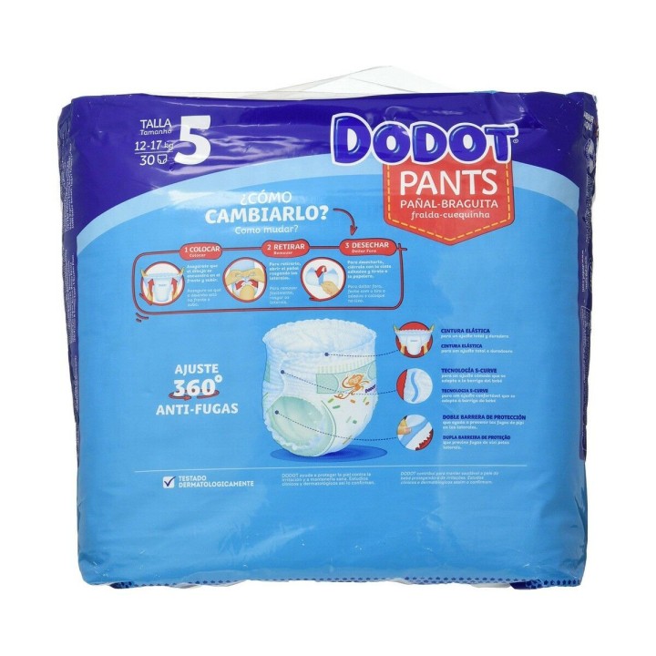Engangsbleer Dodot Dodot Pants Størrelse 5 12-17 kg 30 enheder