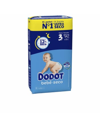 Disposable nappies Dodot Dodot Etapas 6-10 kg (62 Units)