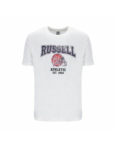 Maglia a Maniche Corte Russell Athletic Amt A30421 Bianco Uomo
