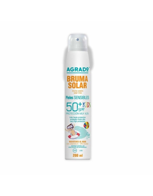 Spuma Solare Protettiva Agrado Kids SPF50+ Pelli sensibili (200 ml)