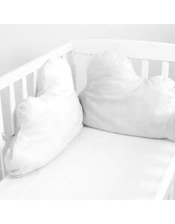 Cot protector HappyFriday BASIC KIDS White 40 x 10 x 60 cm
