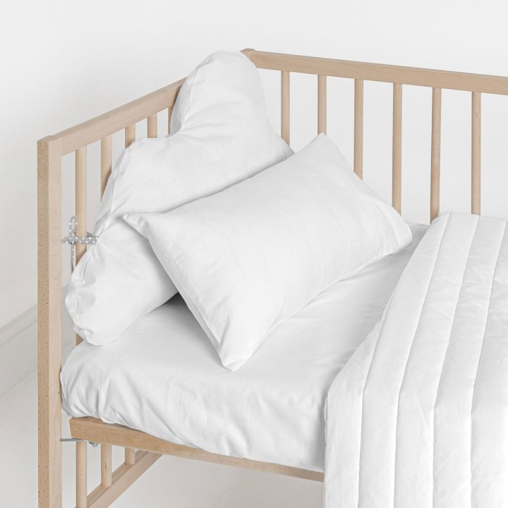 Cot protector HappyFriday BASIC KIDS White 40 x 10 x 60 cm