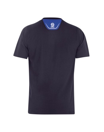 Camiseta de Manga Corta Hombre Sparco TECH STRETCH Azul marino