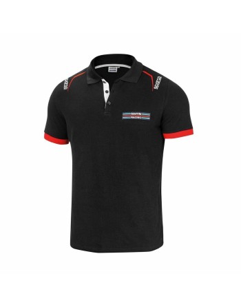 Polo de Manga Corta Sparco MARTINI-R L Negro