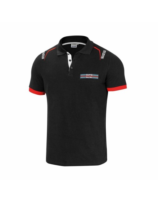 Kurzarm Poloshirt Sparco MARTINI-R L Schwarz