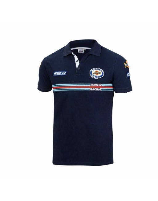 Kurzarm Poloshirt Sparco MARTINI-R L Marineblau