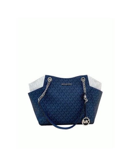 Damen Handtasche Michael Kors JET SET TRAVEL-NAVY-MULTI Blau 29 x 25 x 8 cm