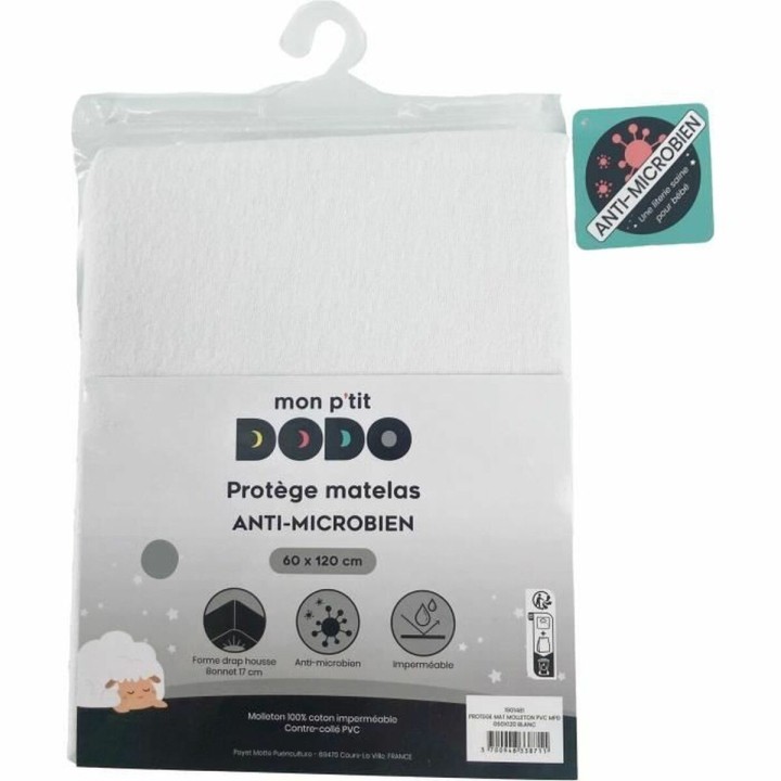 Paracolpi per culla P'TIT DODO  BABY  Bianco 60 x 120 cm