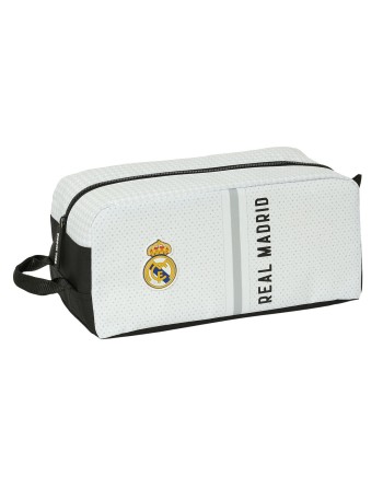 Rejseskotaske Real Madrid C.F. Hvid Grå 34 x 15 x 18 cm
