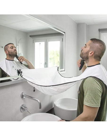 Beard-Trimming Bib with Suction Cups Bibdy InnovaGoods
