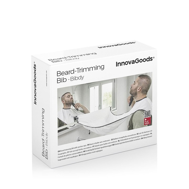 Skæg-trimning hagesmæk med sugekopper Bibdy InnovaGoods