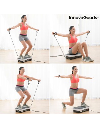 Plataforma Vibratoria de Entrenamiento con Accesorios y Guía de Ejercicios Vybeform InnovaGoods VYBEFORM Model (Reacondicionado 