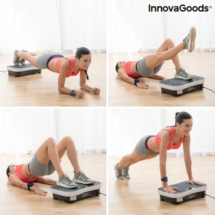 Vibration Training Plate with Accessories and Exercise Guide Vybeform InnovaGoods VYBEFORM Model (Refurbished B)