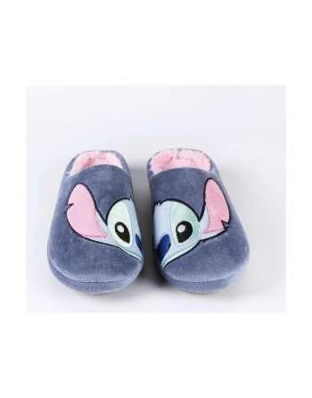 House Slippers Stitch Blue