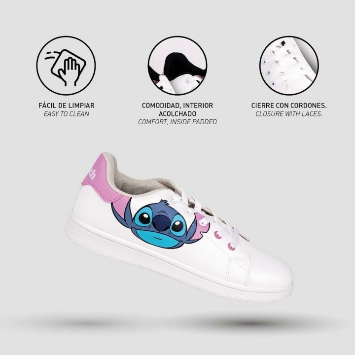 Sportssneakers til damer Stitch Hvid
