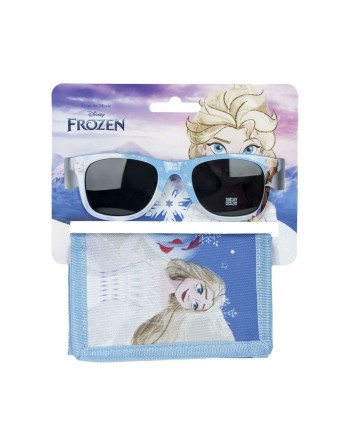 Set di occhiali da sole e portafoglio Frozen Azzurro