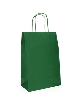 Taschen Fama 21 x 11 x 29 cm Papier Mit Griffen 25 Stück Dunkelgrün