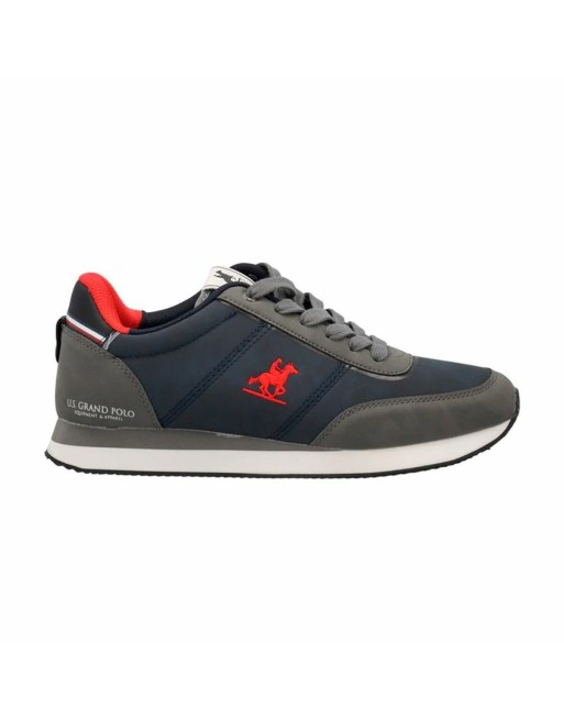Zapatillas Casual U.S. Grand Polo Rennes Essential Nbk Azul Gris