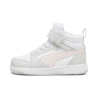 Zapatillas Casual Niño Puma Rebound V6 Mid Infantil Blanco