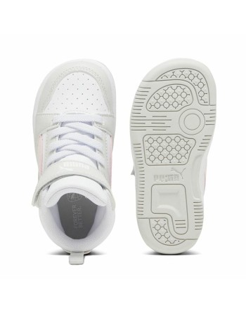 Jungen Sneaker Puma Rebound V6 Mid Infantil Weiß