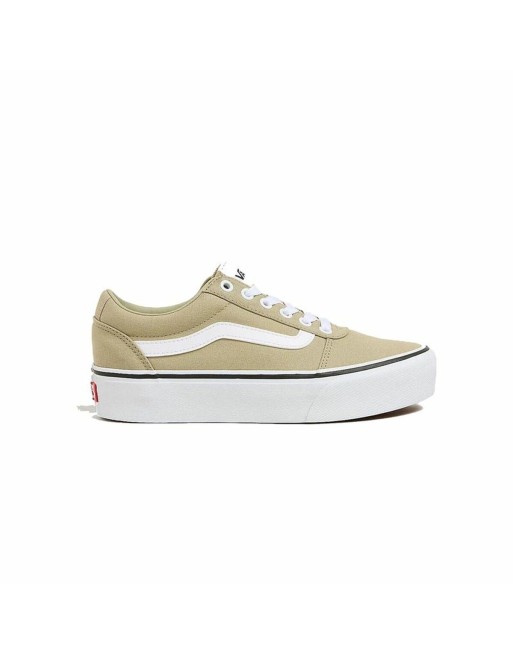 Scarpe Casual da Donna Vans Ward Platform Cnvs Elm Beige Marrone Chiaro
