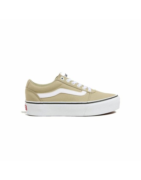 Kvinde Casual Sneakers Vans Ward Platform Cnvs Elm Beige Lys brun