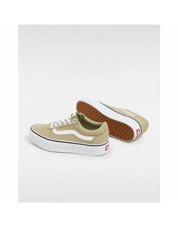 Casual Damenturnschuh Vans Ward Platform Cnvs Elm Beige Hellbraun