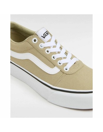 Zapatillas Casual de Mujer Vans Ward Platform Cnvs Elm Beige Marrón claro