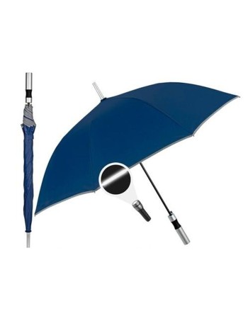 Regenschirm Perletti 23" Mit Einfassung Reflektierend Marineblau Polyester 103 cm