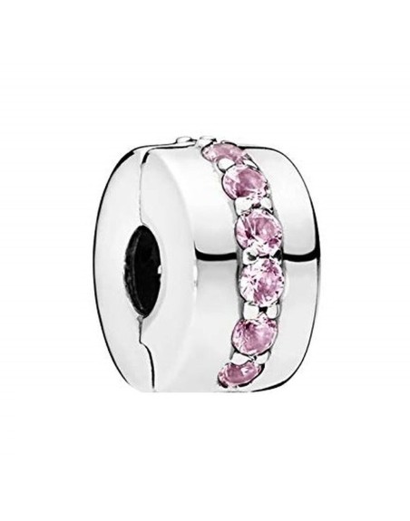 Charms für Damen Pandora PINK SPARKLING ROW CLIP