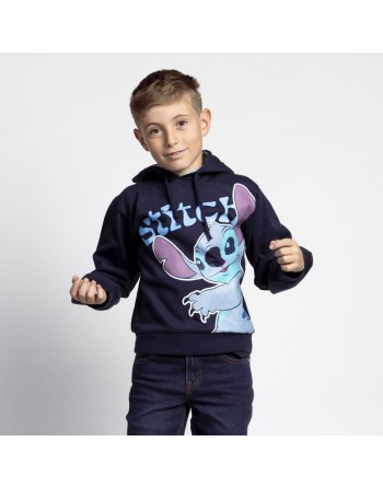 Sudadera con Capucha Niño Stitch Azul oscuro