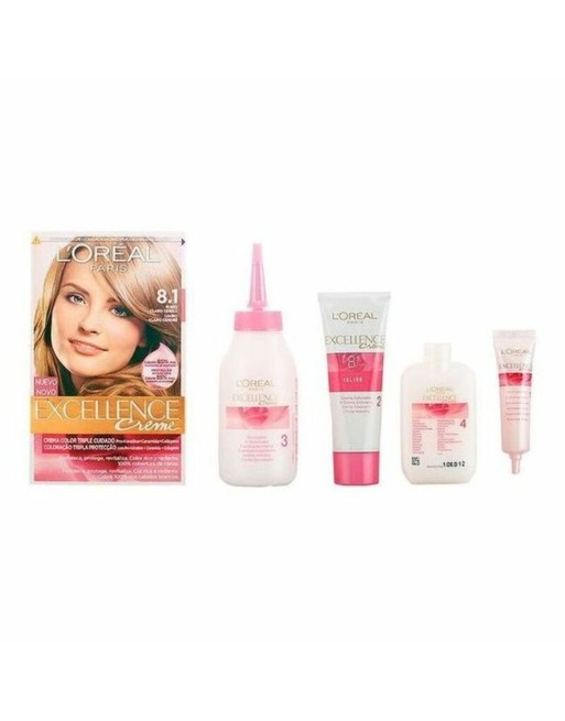 Permanent Dye Excellence L'Oreal Make Up Excellence Light Ash Blonde Nº 9.0-rubio muy claro Nº 8.0-rubio claro 192 ml