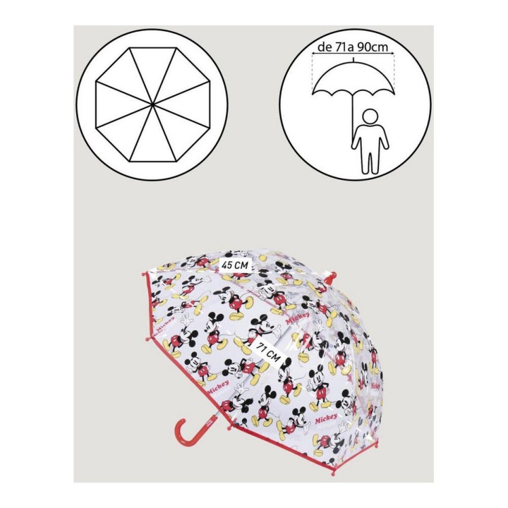 Paraply Mickey Mouse 100 % POE (71 cm)