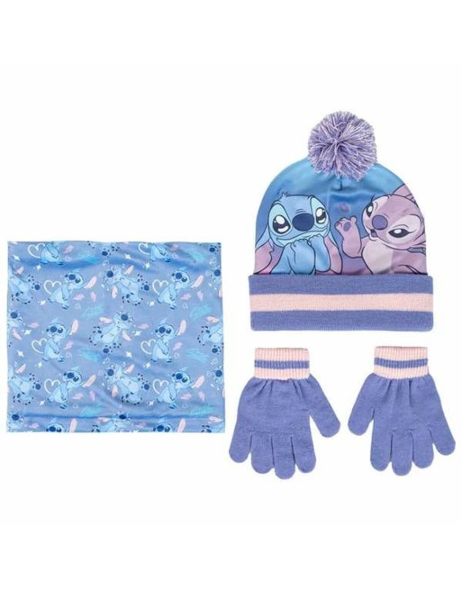 Bonnet, écharpe et gants Stitch 2-8 Ans